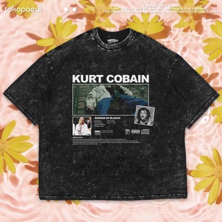 เสื้อยืดผ้าฝ้ายพิมพ์ลายขายดี Kurt COBAIN เสื้อยืด โอเวอร์ไซซ์ ซักได้ | เสื้อยืด ขนาดใหญ่ | เสื้อยืด พิมพ์ลายซักผ้า | หิน