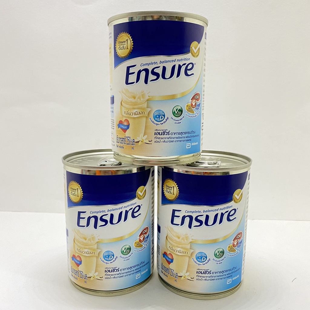 3-กระป๋อง-ensure-เอนชัวร์-ชนิดน้ำ-วานิลลา-250-มล-ensure-liquid-vanilla-อาหารเสริมสูตรครบถ้วน