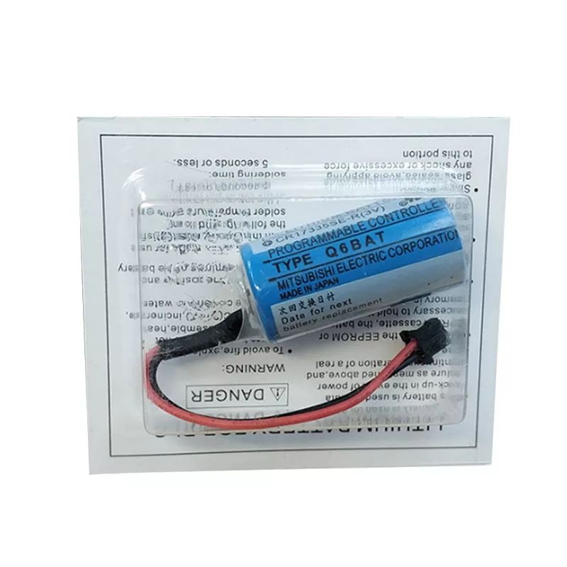 cr17335se-r-3v-1800mah-q6bat-cr17335-plc-แบตเตอรี่ลิเธียมmitsubishi-แบตเตอรี่สำรอง-cr17335se-r-อุตสาหกรรมแบตเตอรี่