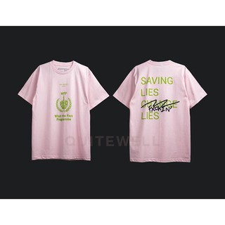 เสื้อยืดโอเวอร์ไซส์QWT93-2 WTP PINK ชมพูS-3XL