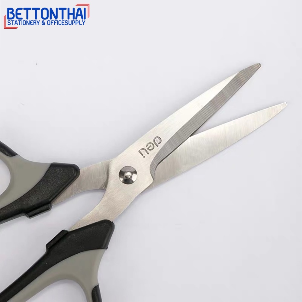 deli-6018-scissors-กรรไกร-ขนาด-6-นิ้ว-คละสี1ชิ้น-กรรไกรตัดผ้า-อุปกรณ์ตัด-เครื่องเขียน-อุปกรณ์ตัดผ้า-กรรไกรอเนกประสงค์