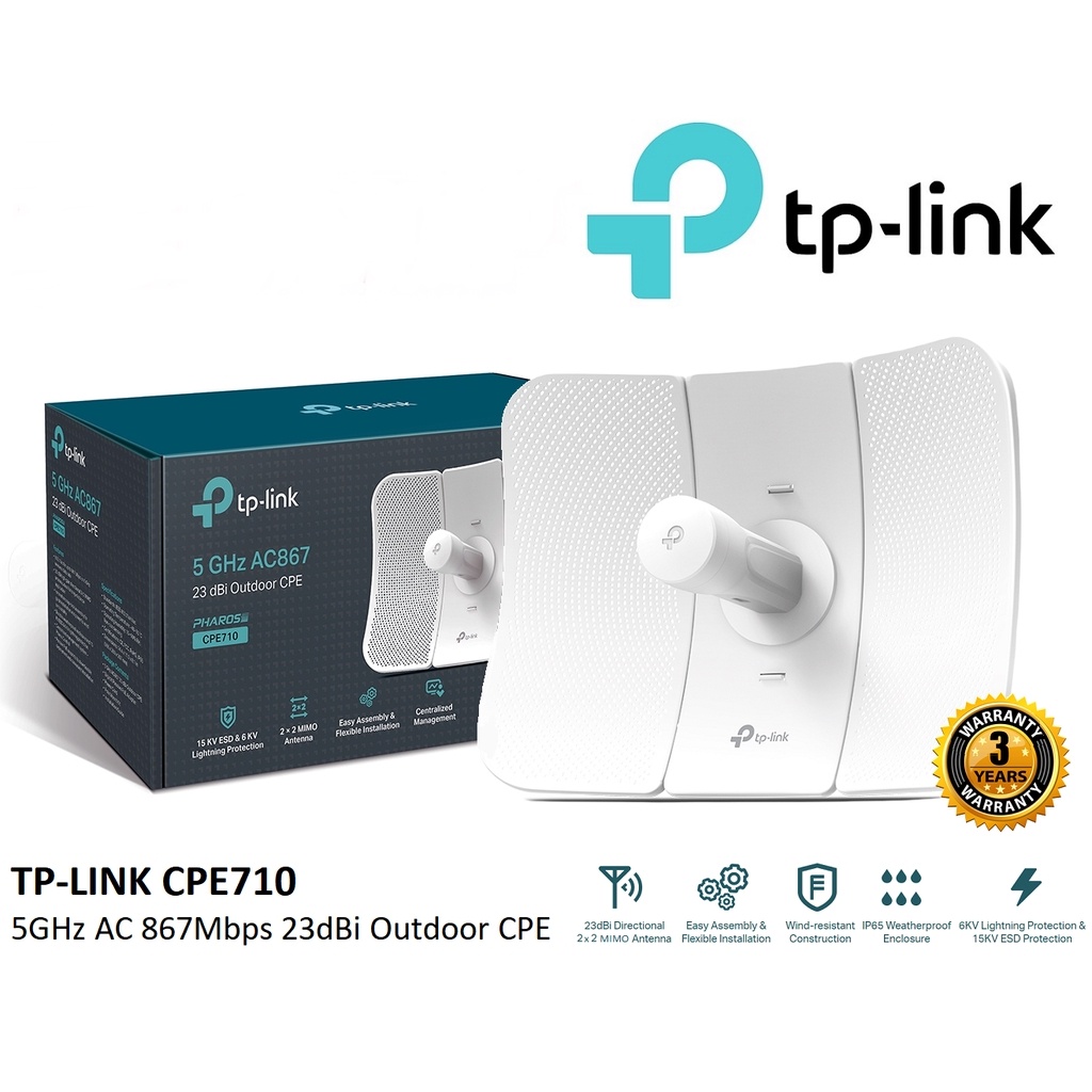 Wifi中継機 tp-link CPE710 5GHz 2台 TP-Link CPE710 5GHz AC867屋外用