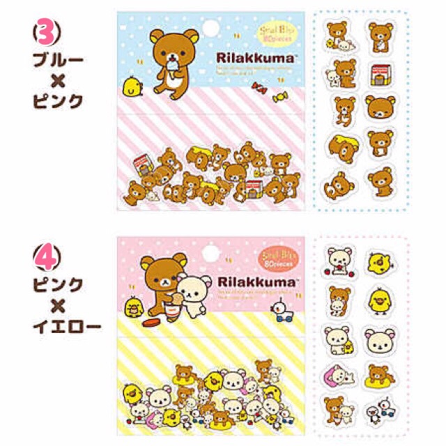 san-x-sticker-flakes-sumikkogurashi-amp-rilakkuma