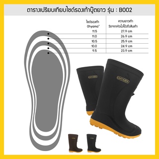 ภาพขนาดย่อของภาพหน้าปกสินค้าOhyama รองเท้ายาง รองเท้ากันน้ำ รองเท้ากันฝน ทำสวน ก่อสร้าง ทำความสะอาด (เบา ฟู นุ่ม ไม่กัดเท้า) รุ่น B002 จากร้าน ohyama.boots บน Shopee ภาพที่ 7