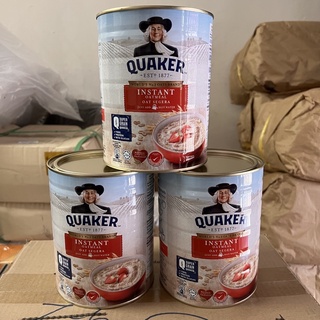สินค้า ข้าวโอ๊ตเควกเกอร์สีแดงปรุงสำเร็จ quaker est1988 instant oatmeal 800g
