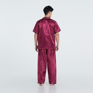 ภาพขนาดย่อของภาพหน้าปกสินค้าชุดนอนแพร Tong Are Silk กางเกงยางยืด จากร้าน ncgarment บน Shopee ภาพที่ 1