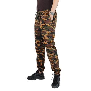 BOVY CAMO PANTS กางเกงขาจั้มสุดเท่ห์สีส้ม 6019