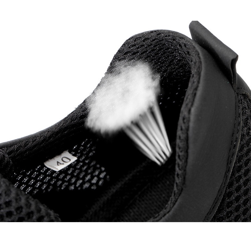 ภาพหน้าปกสินค้าIntelscore รองเท้านิ้วเท้าเหล็กตาข่ายระบายอากาศสำหรับผู้ชาย, รองเท้าเซฟตี้สีดำ จากร้าน intelscore บน Shopee