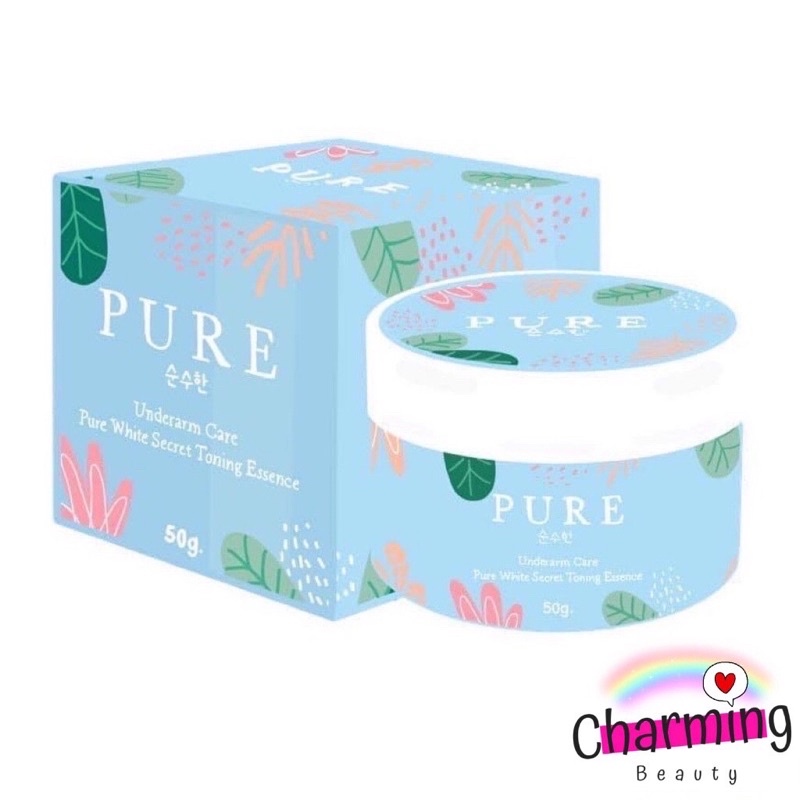 ภาพหน้าปกสินค้าแท้ % ครีมเพียว ครีมทารักแร้ Pure Underarm Care 50 g. pure รักแร้ เพียวรักแร้