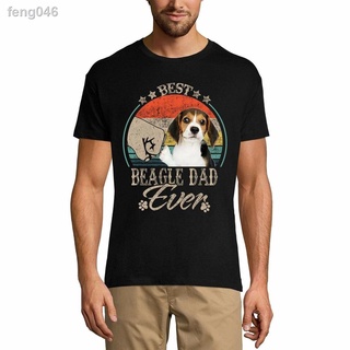 ○Ultrabasic Men s Graphic Best Beagle Dad Ever Dog Fis Mensshirtneck แขนสั้น TOP Casual หลวมแฟชั่นพิมพ์