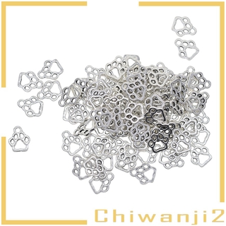 CHARMS ( Chiwanji2 ) จี้สร้อยคอรูปอุ้งเท้าแมว 100 ชิ้น