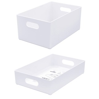 3⃣7⃣_🆈🆈 ถาดสีขาว กล่องอะครีลิค สีขาว ถาดใส่ของ อเนกประสงค์ หนา สวย แข็งแรง สามารถวางซ้อนกันได้  กล่องใส่ของจุกจิก