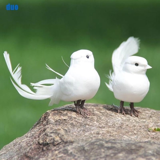 ( Duo ) นกปลอม ขนาดเล็ก สําหรับตกแต่งบ้าน