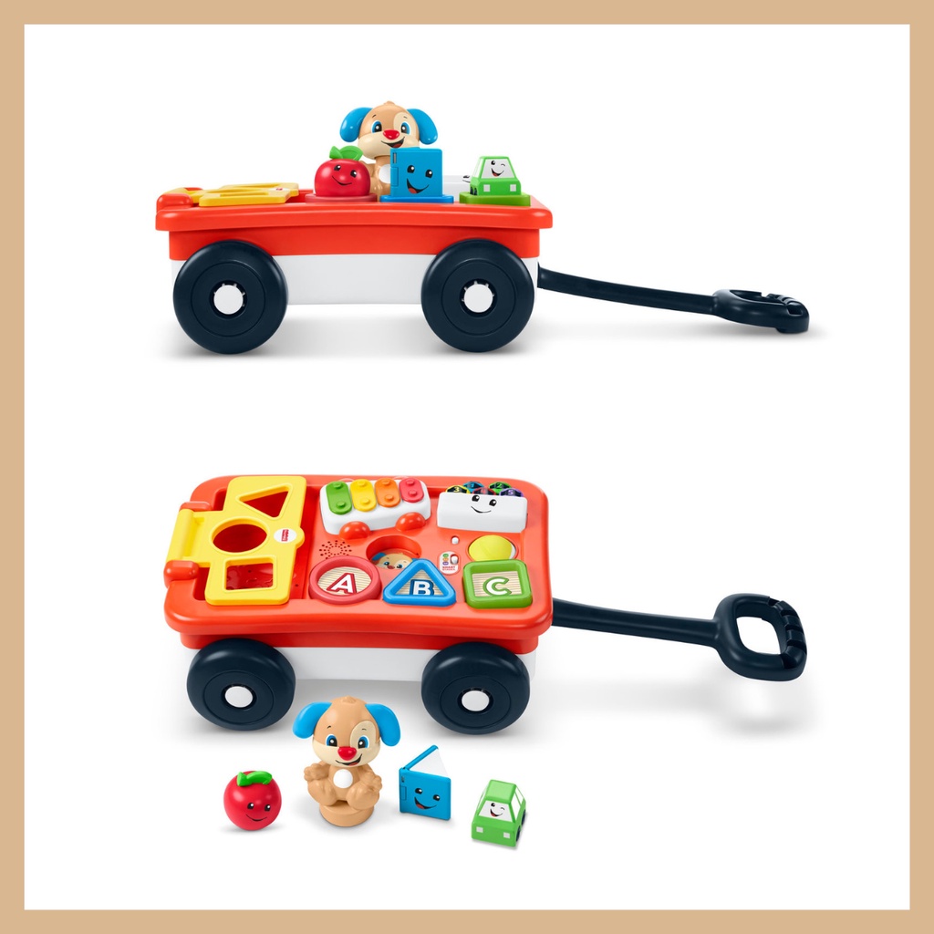 fisher-price-รถลาก-laugh-amp-learn-pull-amp-play-learning-wagon-ของเล่นเสริมพัฒนาการ-ของแท้