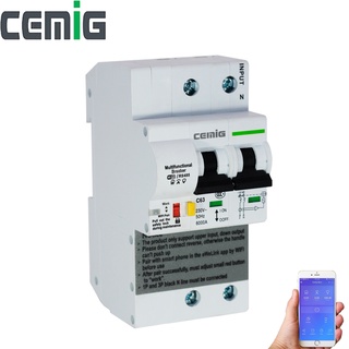 WiFi Intelligent Circuit Breaker With Energy Metering Function Remote Control 16A-100A