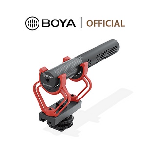 Boya BY-BM2040 ไมโครโฟนติดกล้อง เข้ากันได้กับกล้อง DSLR กล้องวิดีโอ PC สมาร์ทโฟน 3.5 มม. TRS TRRS สําหรับการบันทึกตําแหน่งการสร้างภาพยนตร์