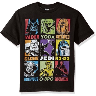 Tee leee เสื้อยืดผู้ชาย Star Wars Boys Big Pop Art Revenge Players Graphic Tee t shirt men cotton
