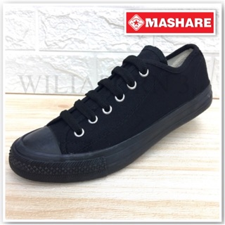 ภาพหน้าปกสินค้าMashare รองเท้าผ้าใบ ผูกเชือก สีดำล้วน ที่เกี่ยวข้อง