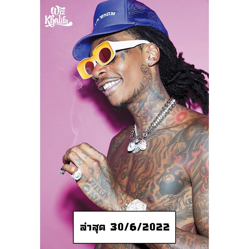 โปสเตอร์-รูปภาพ-wiz-khalifa-วิซ-คาลิฟา-วงดนตรี-ภาพวงดนตรี-โปสเตอร์-ติดผนัง-สวยๆ-poster