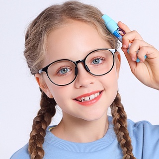 N.2291แว่นเด็ก แว่นตาเด็ก แว่นตากรองแสงสีฟ้าถนอมสายตาสำหรับเด็ก  เด็กอายุ 5-15 ปี