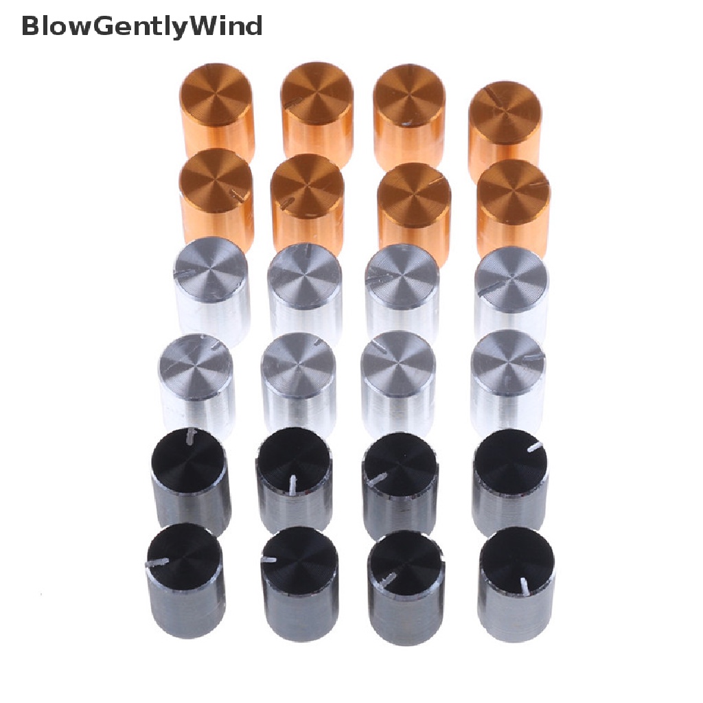 blowgentlywind-ลูกบิดโพเทนชิโอมิเตอร์-ควบคุมระดับเสียง-อลูมิเนียม-เส้นผ่าศูนย์กลาง-6-มม-10-15-มม-8-ชิ้น