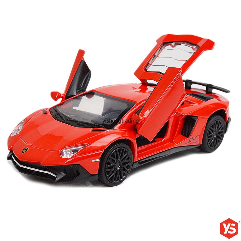 ภาพสินค้าโมเดลรถยนต์ แบบเหล็ก รุ่น Lamborghini-i LP750-4 Aventador ขนาด 1:32 จากร้าน yishengtrading.th บน Shopee ภาพที่ 2