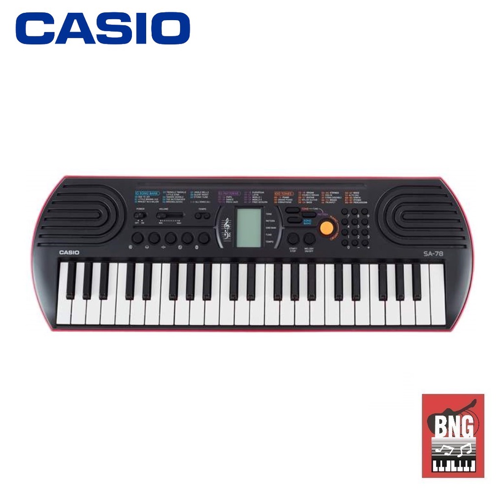 hot-casio-keyboard-รุ่น-sa-78-สีชมพู-พร้อมอะเดปเตอร์-casio