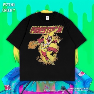 เสื้อยืด ขนาดใหญ่ พิมพ์ลาย Psycho Crucify | สีดํา | สีเทาเข้ม | เสื้อเชิ้ต ลายพายุไฟ | เสื้อยืด ขนาดใหญ่ | สไตล์วินเทจ |