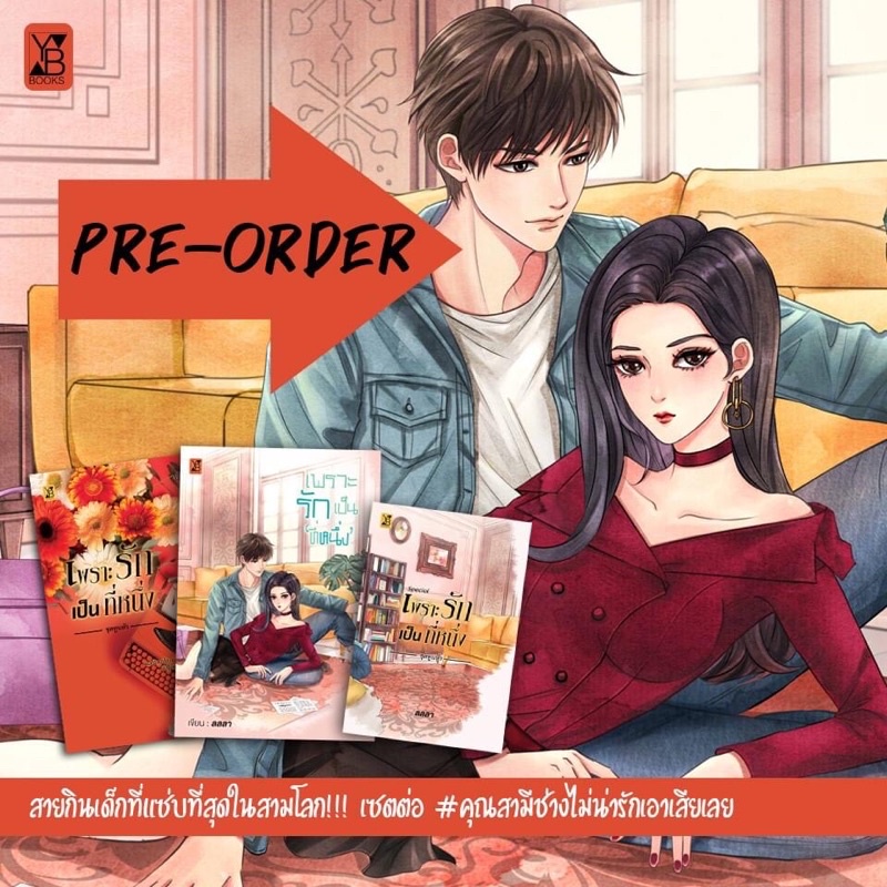 เพราะรักเป็นที่หนึ่ง-ปกสวม-เล่มพิเศษรอบจอง-ลลลนา-หนังสือใหม่นอกซีล