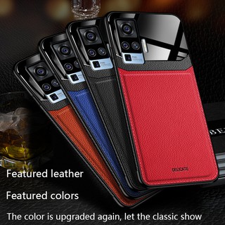 เคสโทรศัพท์ VIVO X50 / X50 Pro 5G เคส Hard Case PU Leather PC Classic SHockproof Case Cover