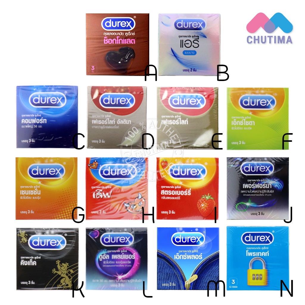 รูปภาพของถูกสุดในไทย Durex condom ถุงยางอนามัย ดูเร็กซ์ (ไม่ระบุชื่อสินค้าหน้ากล่อง)ลองเช็คราคา