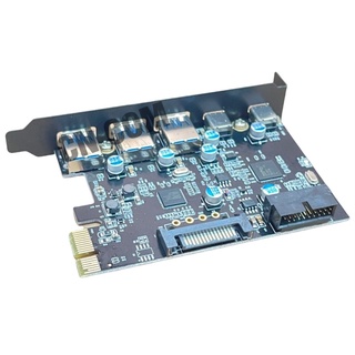 การ์ดPCI Express 3 พอร์ตUSB 3.0 2 พอร์ตUSB3.1 ประเภทC USB 3.0 ภายใน 20PIN 7 พอร์ตUSB HUB Pcie Toประเภท-C Expansion Card