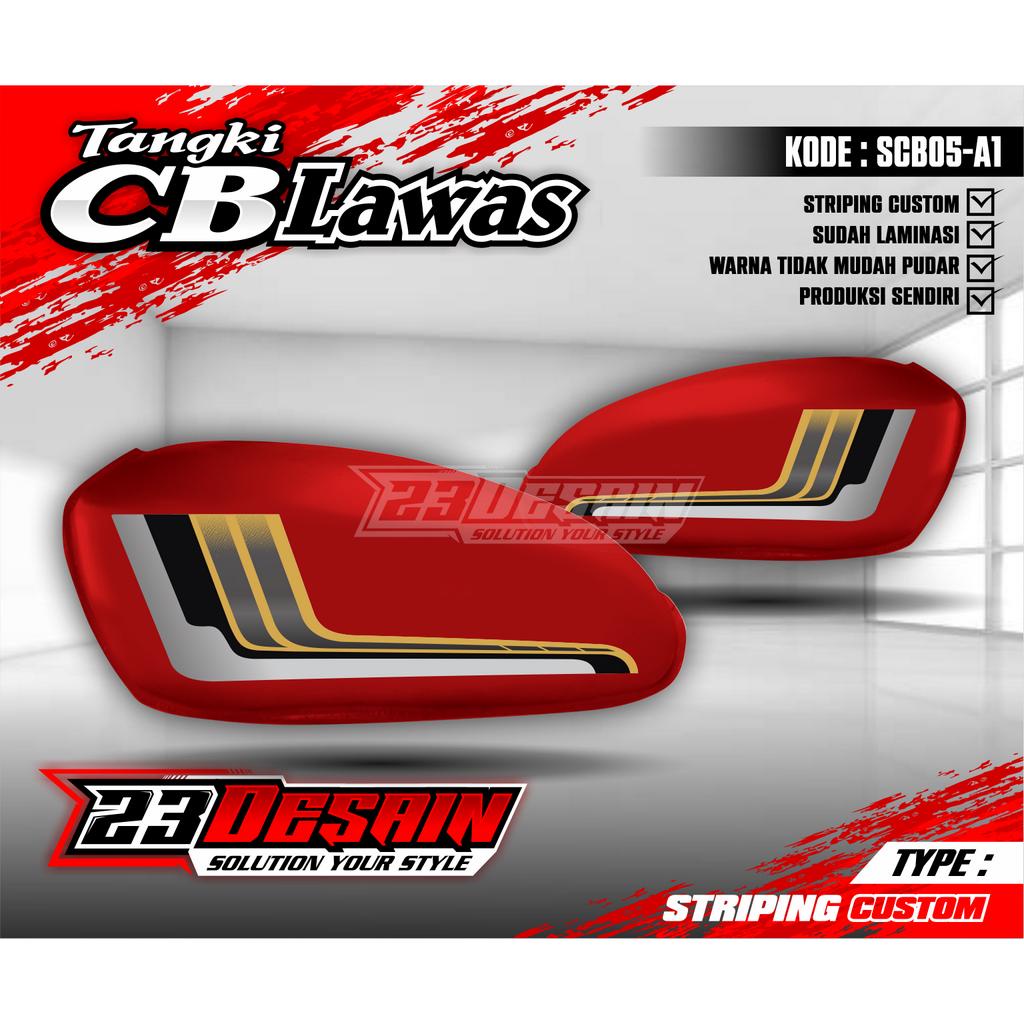Striping Variations cb 125 สติกเกอร์เรียบง่ายแถบร่วมสมัย cb 100/125 ...