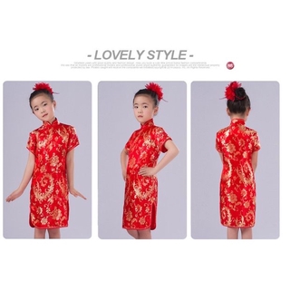 xiaohai-5 หญิงชุดกี่เพ้าแขนสั้น 2020 ฤดูร้อนเด็กใหม่ชุดสไตล์จีนหญิงเสื้อผ้าเด็กหญิงตัวเล็ก ๆ