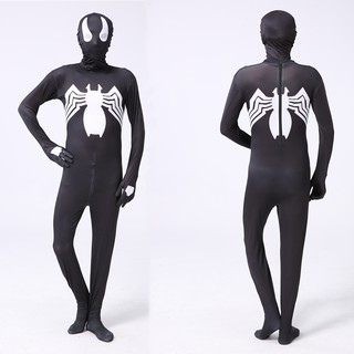 ภาพขนาดย่อของภาพหน้าปกสินค้าชุดจั๊มสูทคอสเพลย์ Spider man Zentai Venom เหมาะกับวันฮาโลวีน สําหรับผู้ชาย และผู้หญิง จากร้าน longju.th บน Shopee ภาพที่ 6