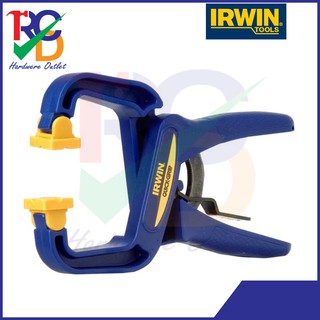 สินค้า IRWIN แคลมป์แบบมือจับ QUICK-GRIP HANDI-CLAMP ขนาด 1-1/2 นิ้ว/38mm. - 4 นิ้ว/100mm.