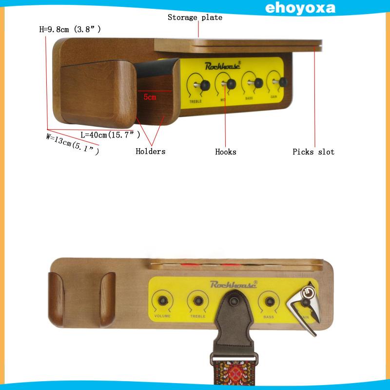 ที่แขวนกีตาร์ไฟฟ้า-แบบติดผนัง-พร้อมที่แขวนปิ๊ก-สําหรับกีตาร์อะคูสติก-และกีตาร์ไฟฟ้า