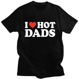 เสื้อผู้ชายเท่ - Gildanรักพ่อร้อนสีแดงหัวใจจดหมายพิมพ์Tshirts100เสื้อยืดผ้าฝ้ายทีผ้าฝ้าย100%ผ้าฝ้าย