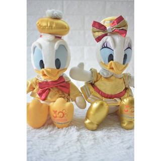 { มือสอง } ตุ๊กตาโดนัลดั๊ก เดซี่ดั๊ก Donald Duck and Daisy Duck จากญี่ปุ่น