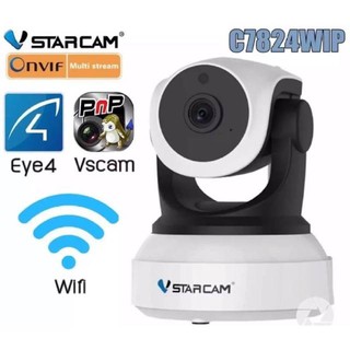 ภาพหน้าปกสินค้าVstarcam กล้องวงจรปิด IP Camera รุ่น C7824 1.0 Mp and IR Cut WIP HD ONVIF (สีขาว/ดำ) ที่เกี่ยวข้อง