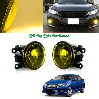ไฟตัดหมอกเลนส์สีเหลืองไฟตัดหมอกด้านหน้า Oe H11 หลอดไฟ F4 สําหรับฟอร์ดโฟกัส Honda Subaru Nissan Suzuki 2 ชิ้น