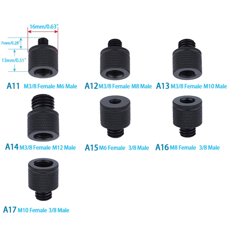 ann-สกรูแปลงกล้อง-dslr-3-8-เป็น-m6-m8-m10-m12-สําหรับขาตั้งโปรเจคเตอร์-2-ชิ้น