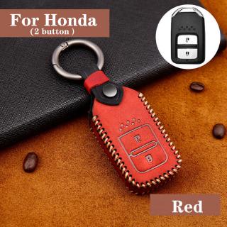 เคสหนังกุญแจรถยนต์สําหรับ Honda Hr - V Br - V Cr - V Jazz Mobilio In Stock .
