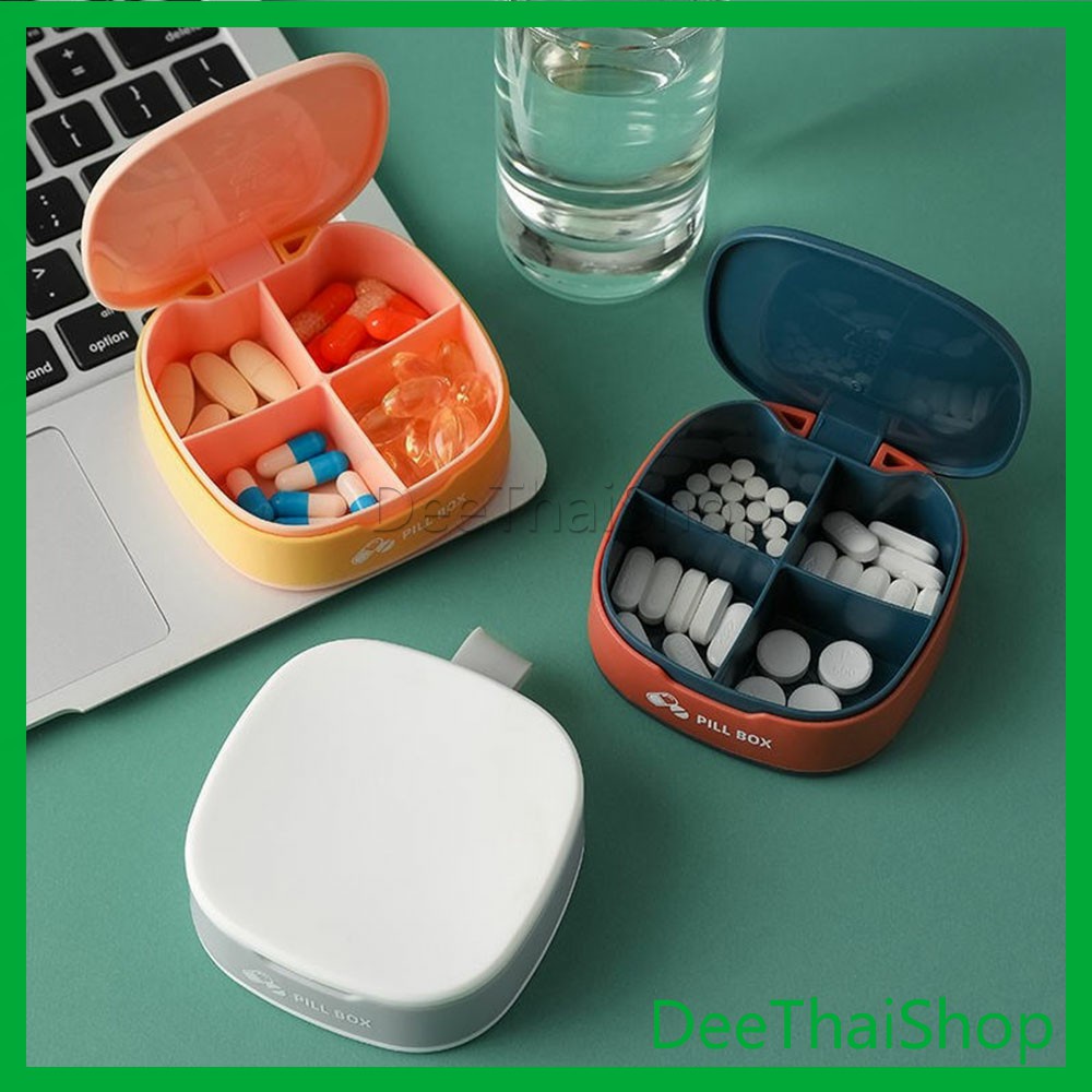 กล่องเก็บยาขนาดเล็ก-กล่องแยกยา-กล่องจัดระเบียบยา-กันน้ำและกันชื้น-กล่องเก็บของ-กล่องยาปิดผนึก-silicone-pill-box
