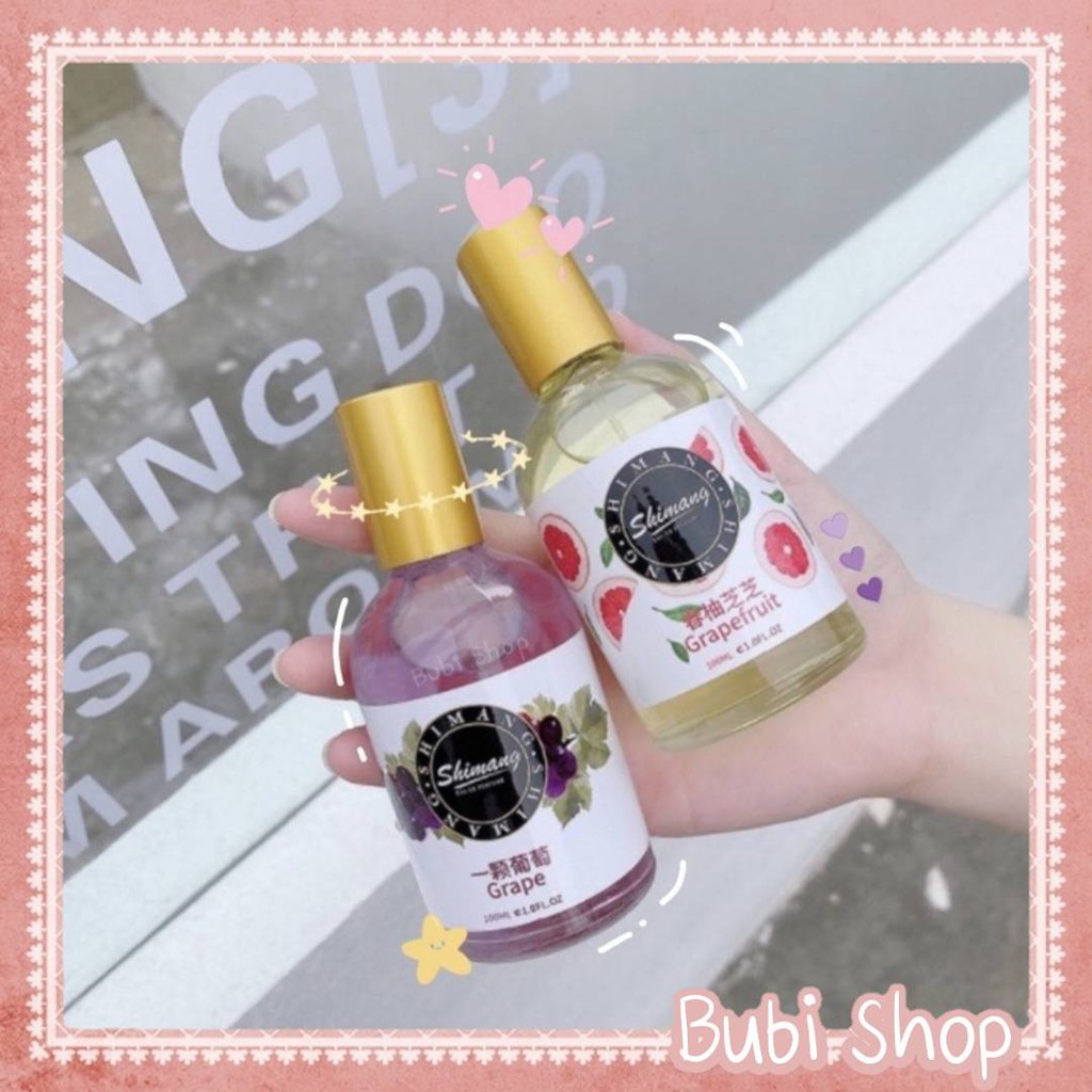 น้ำหอมกลิ่นผลไม้-shimang-หอมสดชื่น-100ml-โคตรคุ้ม-ใช้ได้นาน-มี-8-กลิ่นให้เลือกสะใจ-น้ำหอมกลิ่นเนยนม-น้ำหอมพีช