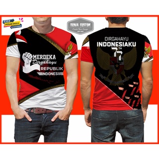 เสื้อยืด พิมพ์ลาย August 17 RI To 77 Fullprint 17 Indonesian Independence Day สําหรับผู้ชาย ผู้หญิง RI 2022 ปี