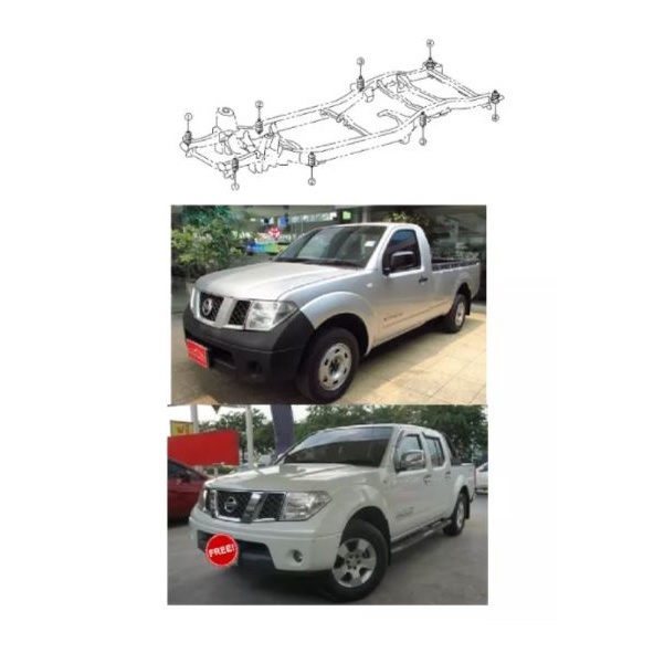 doctor-car-ยางรองเก๋ง-ยางรองแท่นเก๋ง-นิสสัน-นาวาร่า-nissan-navara-d40-2005-2014-2-ประตู-4-ประตู