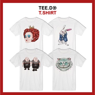 TEE.DD.TSHIRT เสื้อยืด Alice in wonderland ใส่ได้ทั้ง ชาย-หญิง มีทั้งทรงคลาสสิค และ ครอป ผ้านุ่ม ไม่ย้วย ไม่ต้องรีด