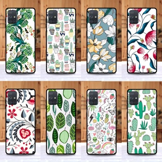 เคส Samsung A71 ลายดอกไม้ ขอบนิ่มหลังแข็ง เคสมือถือ เคสโทรศัพท์ Case เคส TPU ขอบนิ่มหลังแข็ง ไม่ขูดตัวเครื่อง