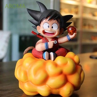 Aroma ตุ๊กตาฟิกเกอร์การ์ตูน Dragon Ball Son Goku ของเล่นของสะสมสําหรับเด็ก